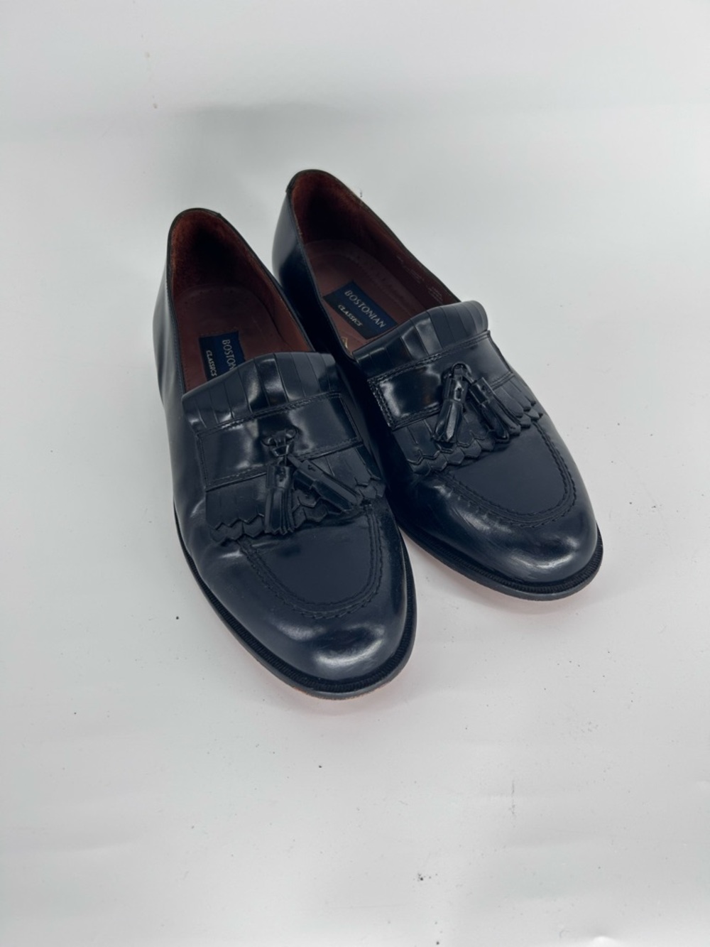 Bostonian Classic Black Tassel Kiltie Loafers - Men | Size‎ 9